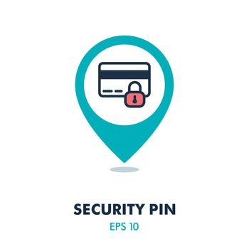 Secured Credit Card pin map icon
