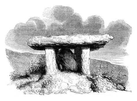 Druidic monument called dolmens, derives from the Antique Cabine
