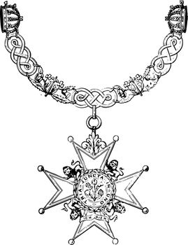 Insignia of the Order of the Bath is composed of nine imperial c