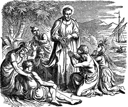 Saint Francis Xavier on the Coast at the Portuguese Settlement o
