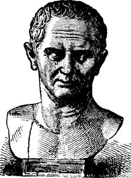 Marcus Tullius Cicero, vintage illustration