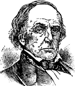 Daniel Webster, vintage illustration