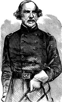 General Daniel Tyler, vintage illustration