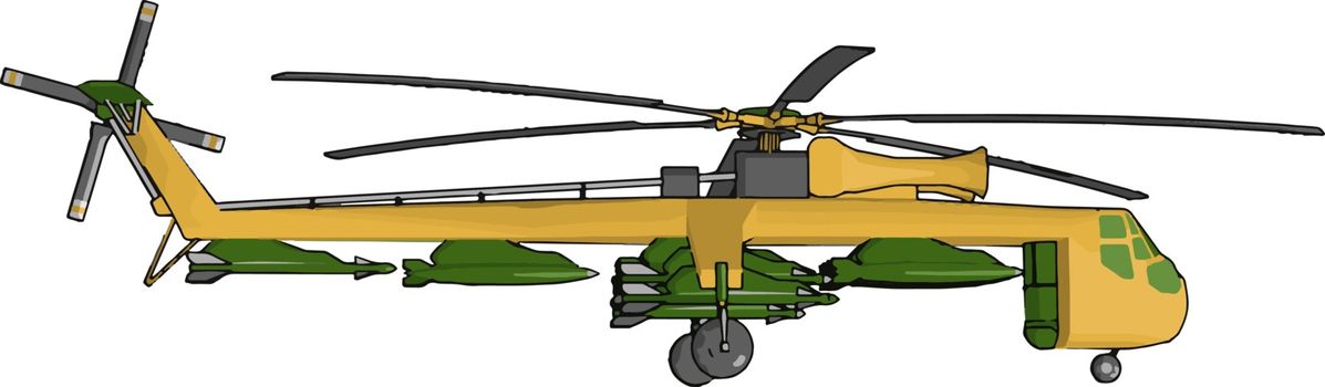 A versatile aircraft vector or color illustration