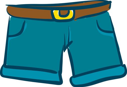 comfortable shorts vector or color illustration