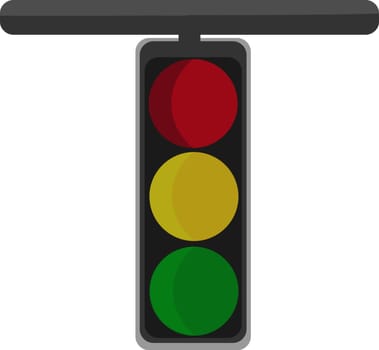 Clipart of the T-shaped vertical signal board with three separat