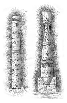 Cross-section of a Gallo-Roman funeral pit of Bernard Vendee. Dr