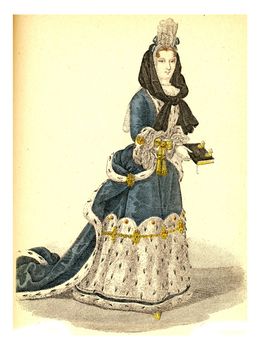 Madame de Maintenon, vintage engraving.