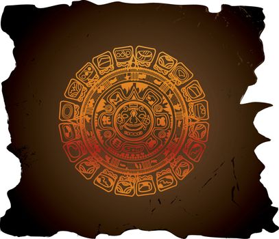 Mayan calendar, illustration