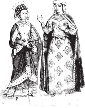 Thirteenth century, Blanche of Castile and Margaret of Provence,