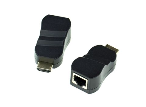 Image of HDMI extender to network lan internet adapter computer 