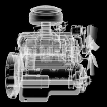 Internal combustion engine X-Ray style