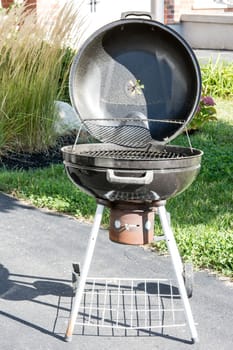 Brazier for frying meat on wood