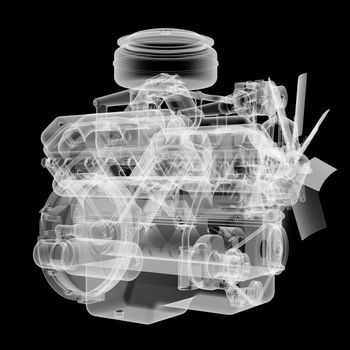 Internal combustion engine X-Ray style