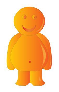 Happy Orange Jelly Baby