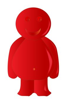 Happy Red Jelly Baby
