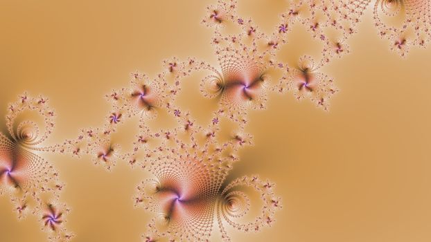 Mandelbrot fractal in metallic colors