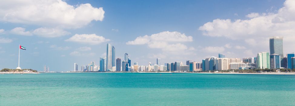 Abu Dhabi city skyline, United Arab Emirates