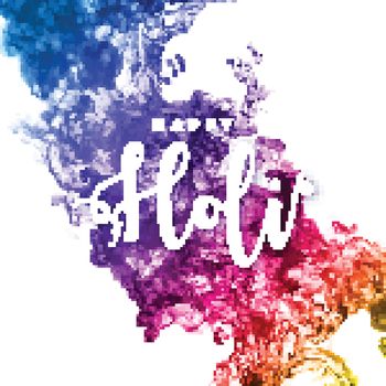 Dissolving watercolor effect with stylish text Happy Holi for In