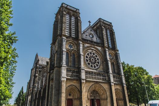 Saint-André Church in the city center of Bayonne in France