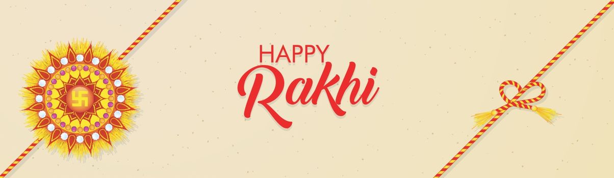 Happy Rakhi social media banner design.