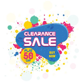 Clearance Sale Poster or Banner.
