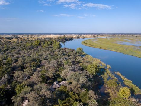 Okavango delta river in north Namibia, Africa