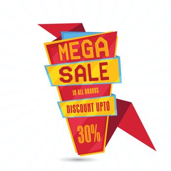 Mega Sale Tag or Banner.