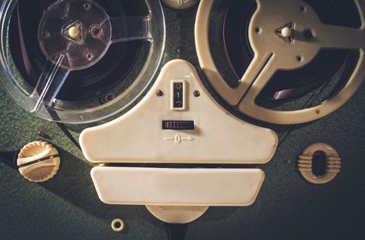 Old vintage tape recorder