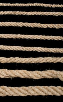 Close up hemp rope