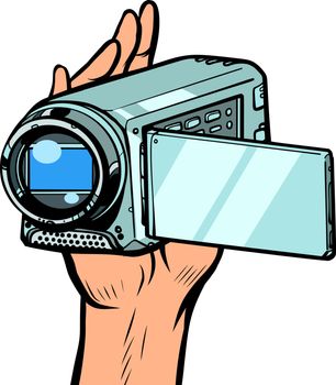 portable hand-held video camera
