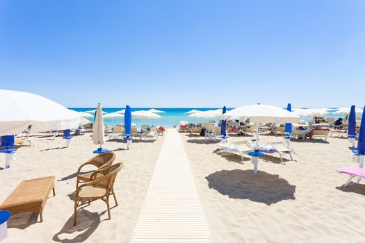 Lido Venere, Apulia - Runway to the beautiful beach of Spiaggia 