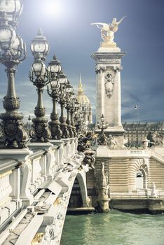 the Pont Alexandre III in Paris