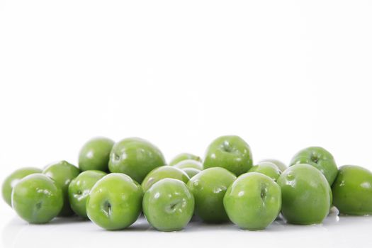 isolated olives in white background
