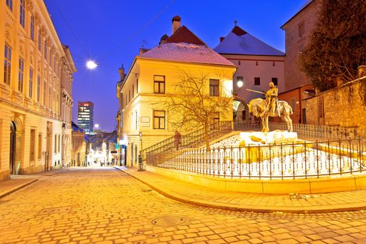 Historic Zagreb Radiceva street and Kamenita vrata Stone gate ev