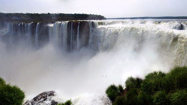 The Iguazu Falls, were chosen as one of the "Seven natural wonders of the world."