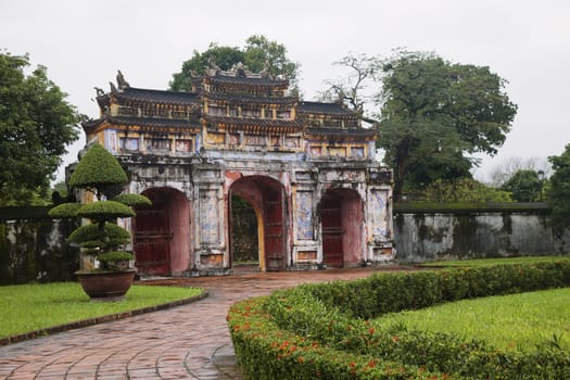 The Gate to the Citadel of the Imperial City in Hue, Vietnam