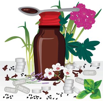 Homeopathic remedies and medical herbs