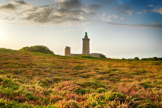 Lighthouse on cap Frehel, Bretagne, Britanny coast