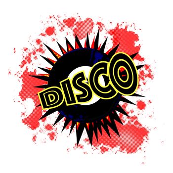 Disco 45 RPM Record Explosion