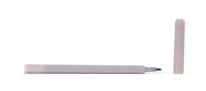 Grey felt-tip pen isolated