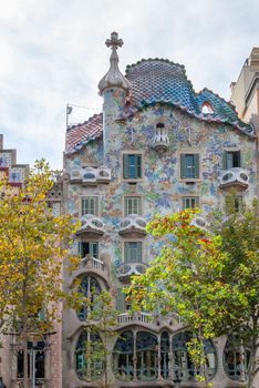 Casa Batllo, House built by Antonio Gaudi, Spain Barcelona