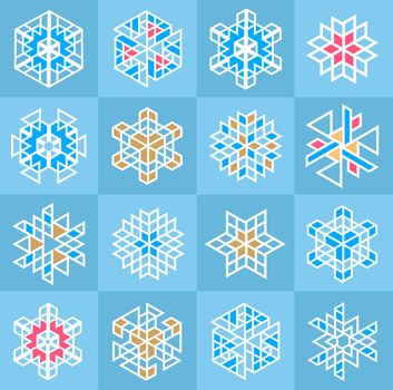 Christmas snowflake pattern 