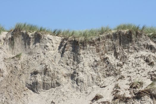sandy cliff