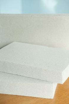 Lightweight construction brick. Lightweight foamed gypsum block.
