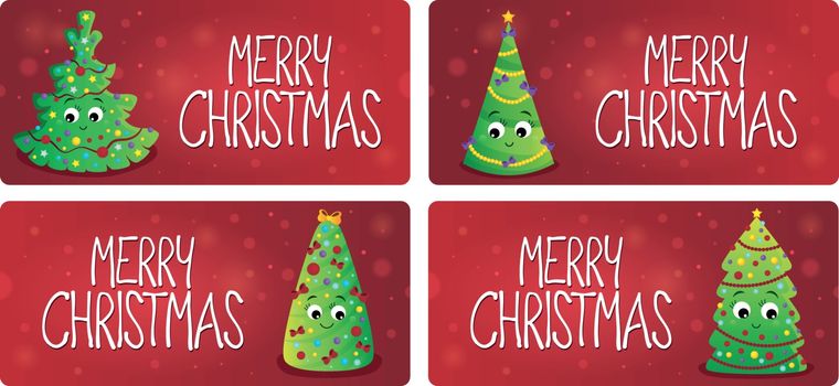 Merry Christmas theme cards 1