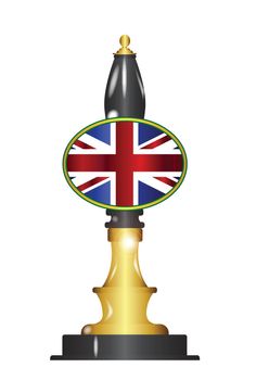 UK Flag Beer Pump