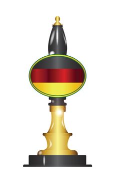 German Flag Beer Pump