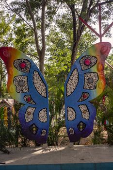 Butterfly monument in Higuey