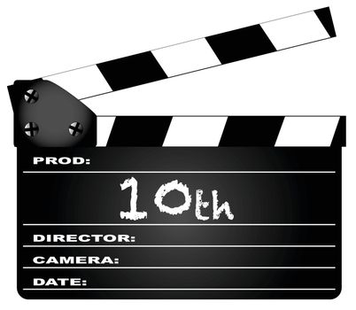 10th Year Clapperboard